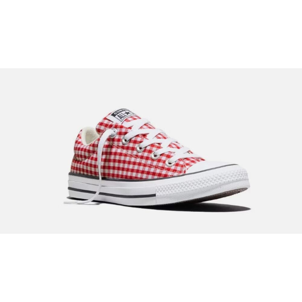 Converse CTAS Street Oxfords Low Tops Gingham Size 9 Red White NWT - Picture 5 of 10
